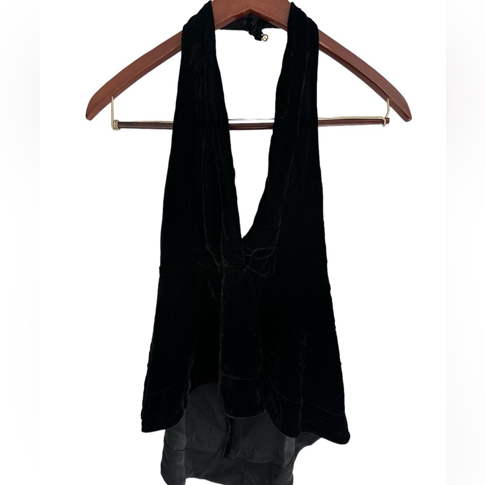Express Velvet Halter Top